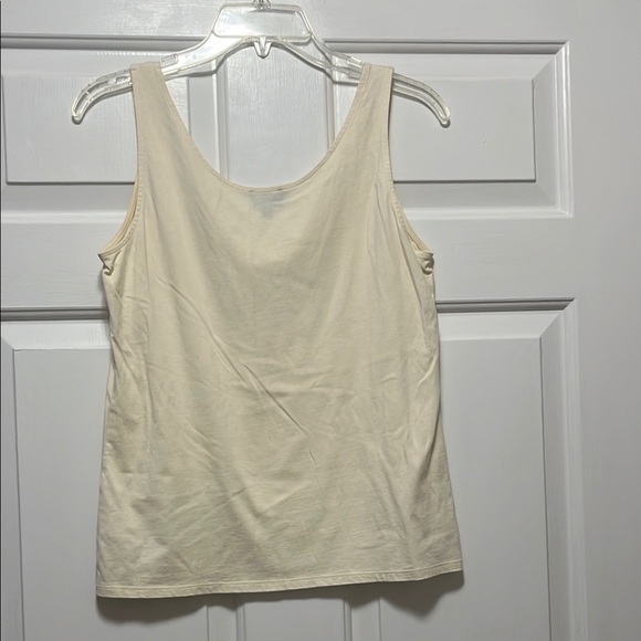 Talbots Women's Ivory Lace Trim Tank Top - Picture 5 of 5